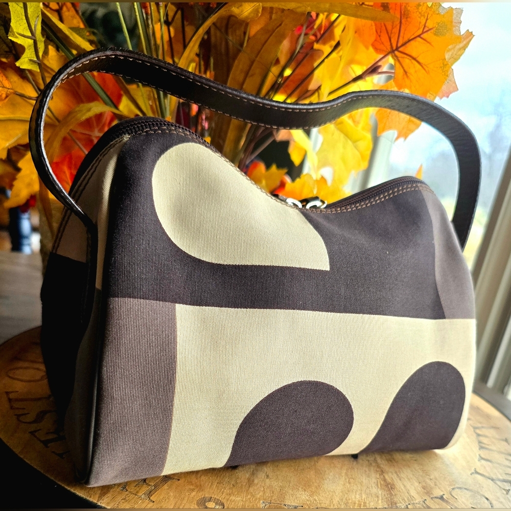 Bally Rare Canvas Abstract B-Logo Small Shoulder Handbag - Picture 6 of 16